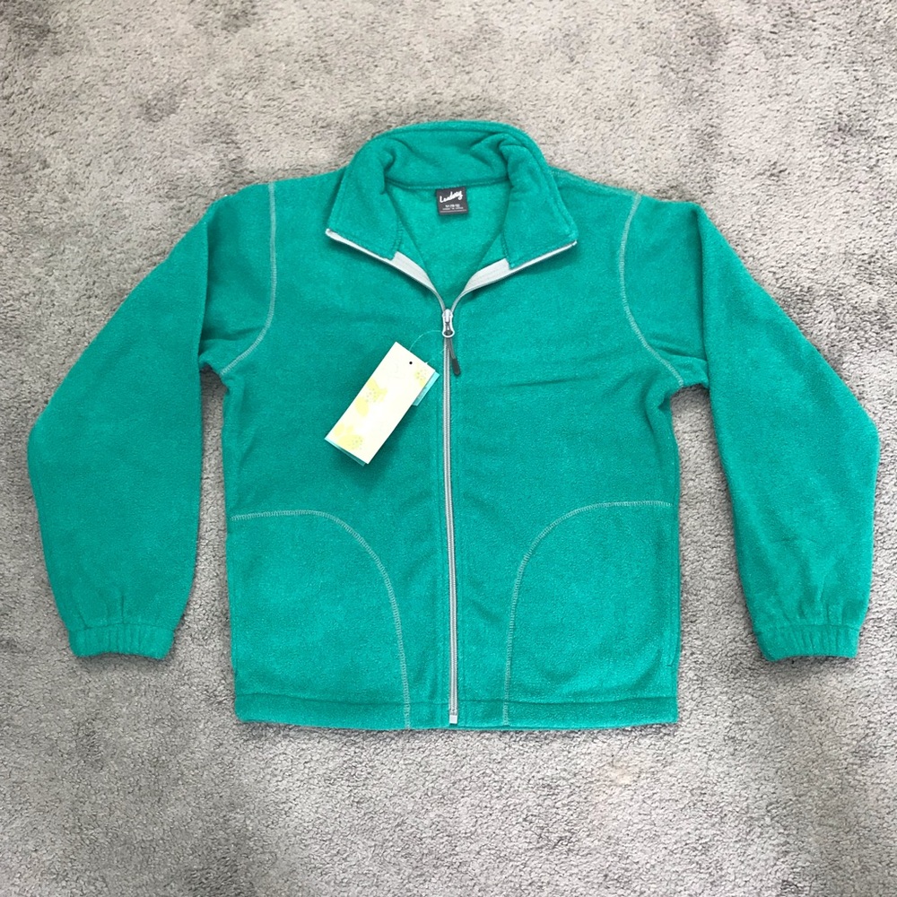 Blue/Green Landway Fleece Kids Jacket